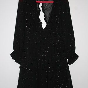 Elegant Black Starry Dress